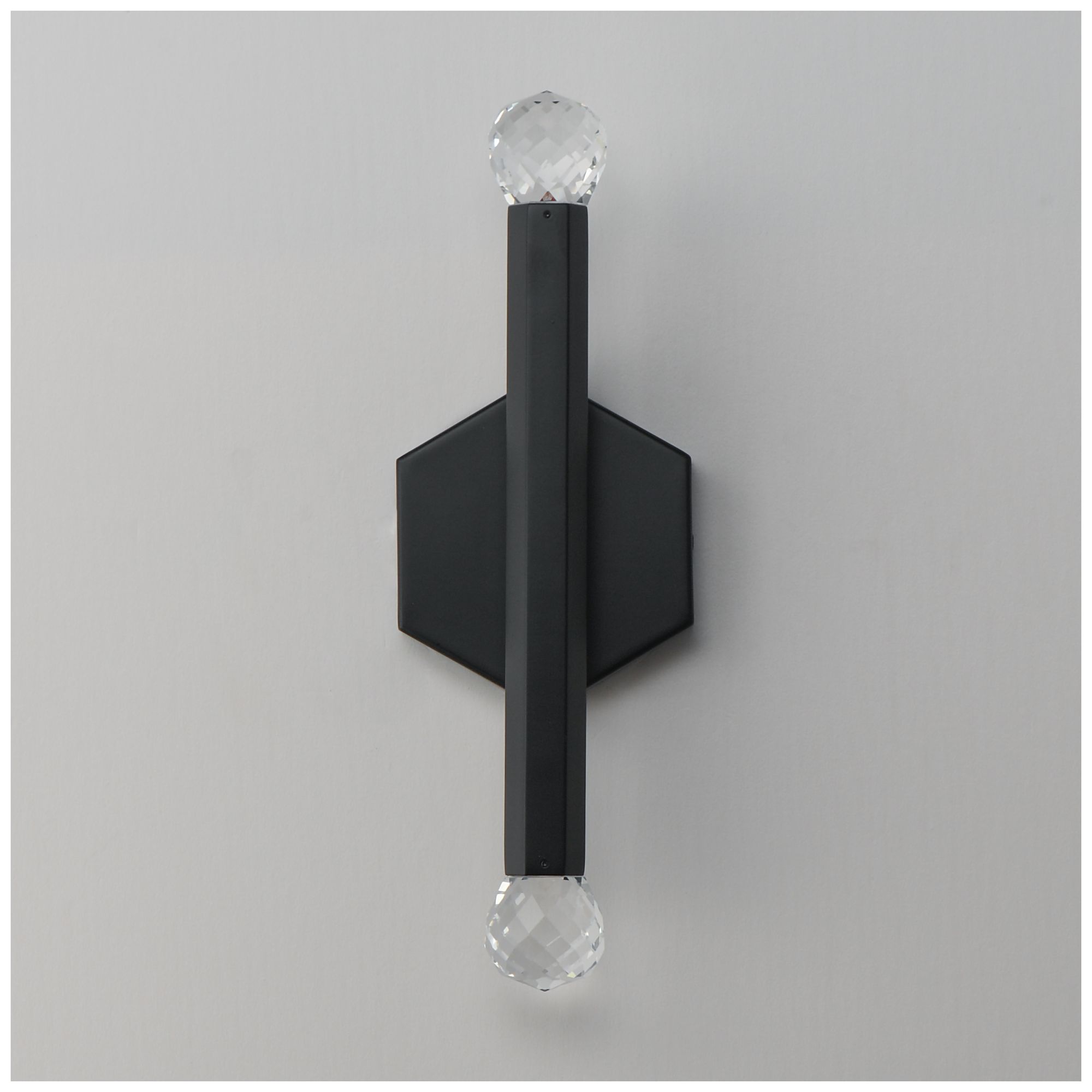 Image 3 ET2 Allumettes 15 3/4" Black 2-Light LED Wall Sconce more views
