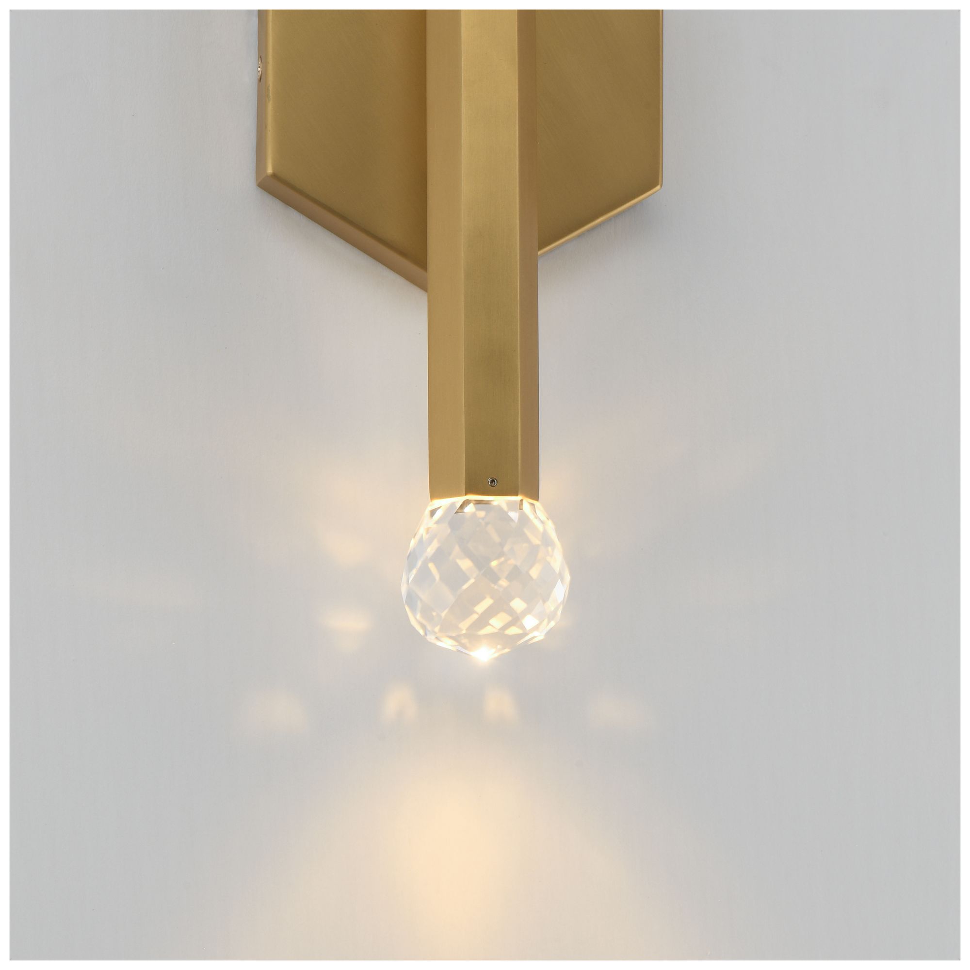 Image 6 ET2 Allumettes 15 3/4" Gold 2-Light LED Wall Sconce more views