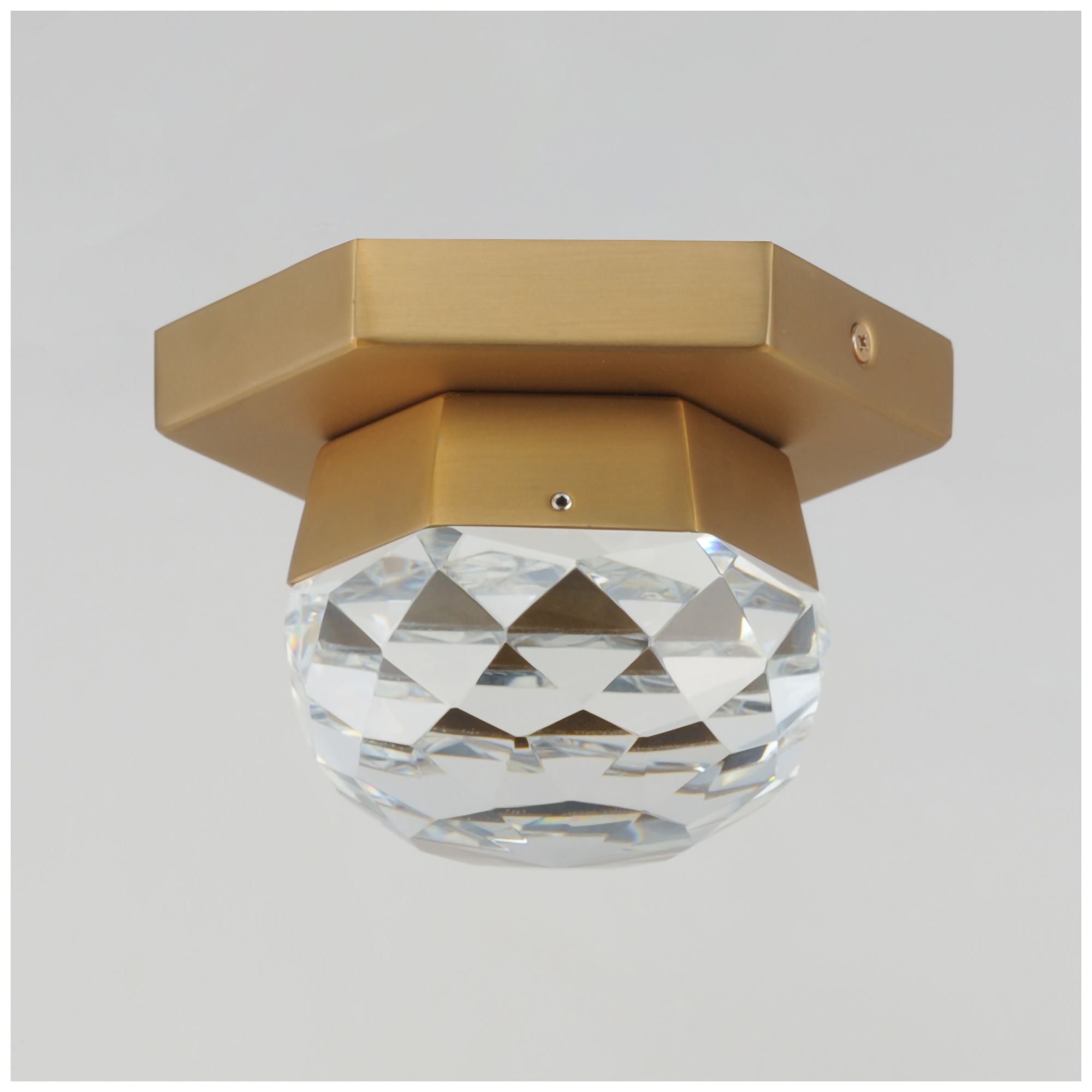 Image 3 ET2 Allumettes 5" Wide Gold 1-Light LED Flush Mount more views