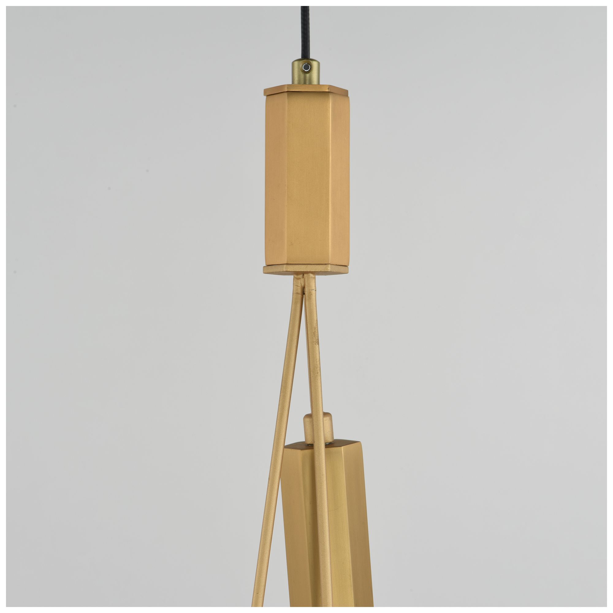 Image 5 ET2 Allumettes 7 3/4" Wide Gold 3-Light LED Pendant more views