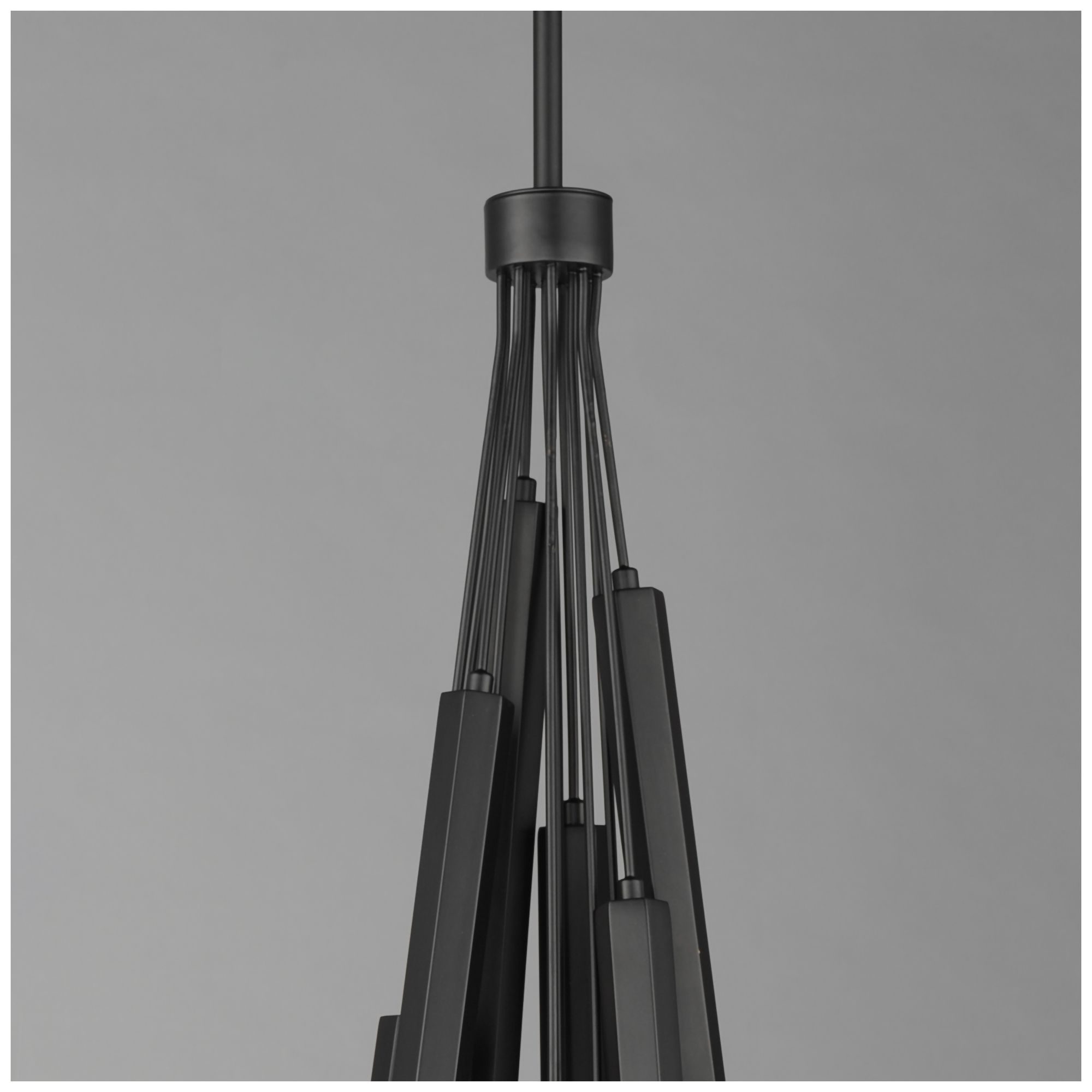 Image 4 ET2 Allumettes 8 1/2" Wide Black 12-Light LED Pendant more views