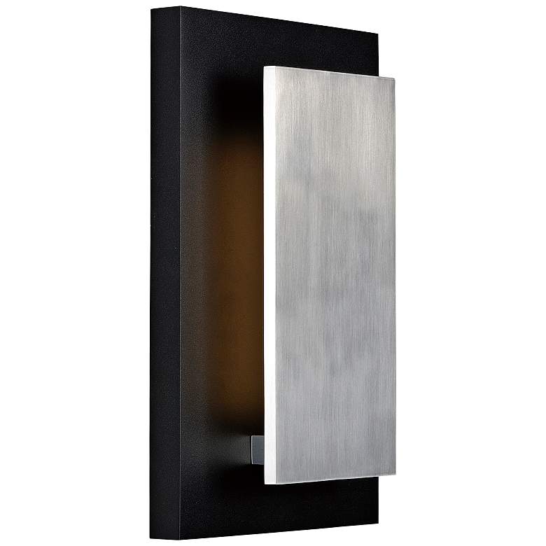 Image 2 ET2 Alumilux 14" High Black and Satin Aluminum LED Outdoor Wall Light