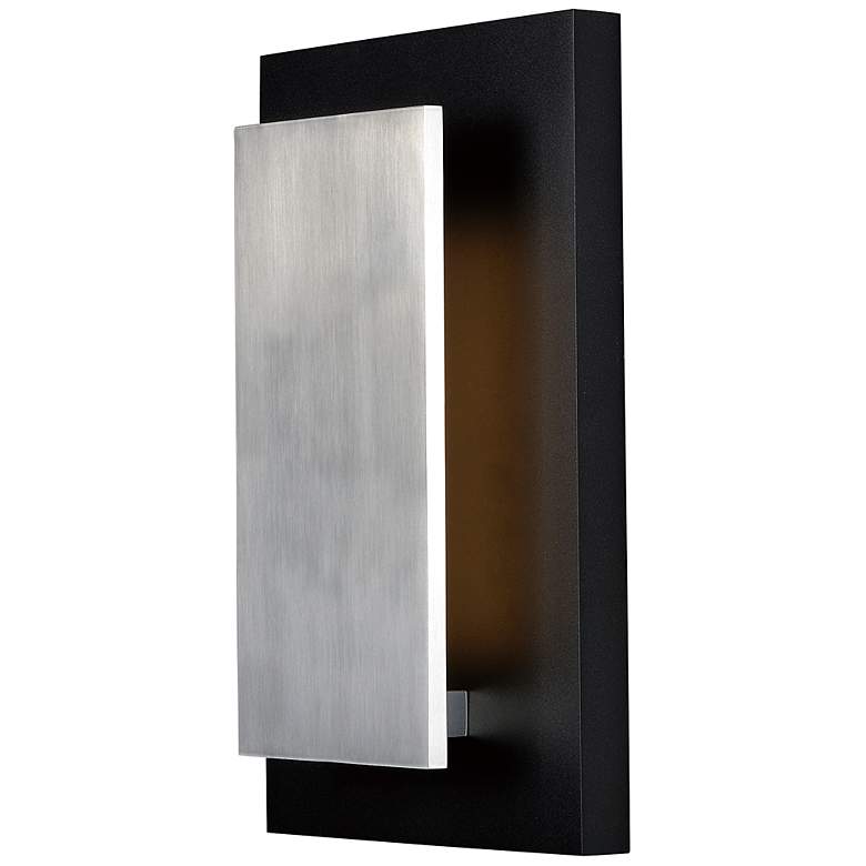 Image 2 ET2 Alumilux 14" High Black and Satin Aluminum LED Outdoor Wall Light