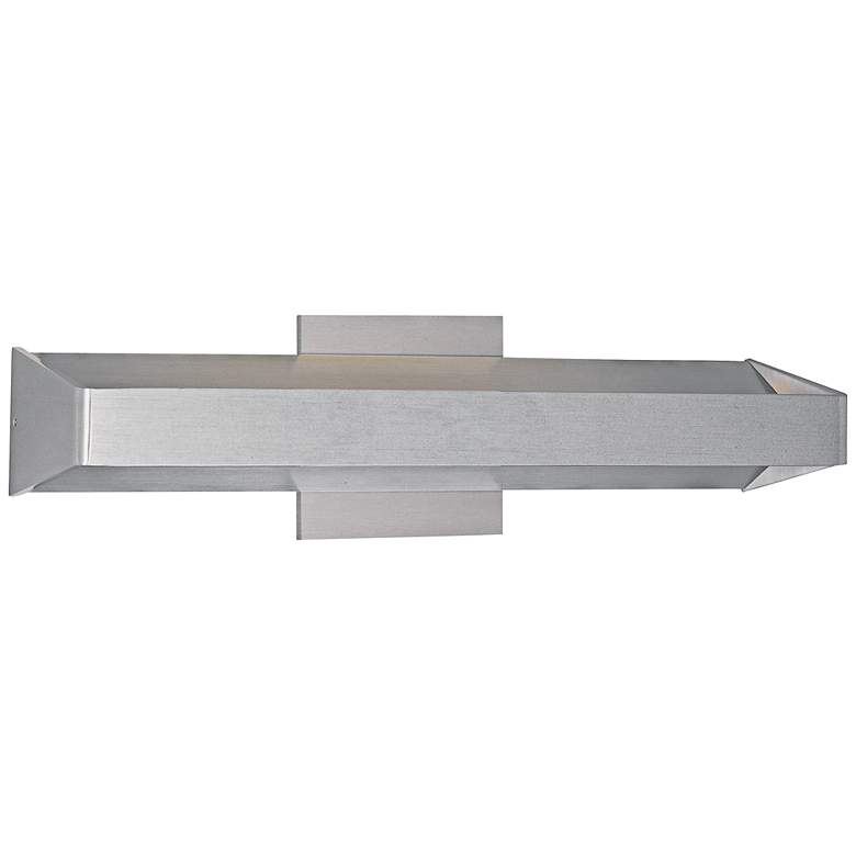Image 1 ET2 Alumilux 15 3/4 inch Wide Satin Aluminum LED Bar Sconce