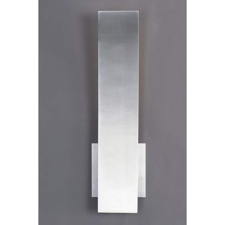 Image 3 ET2 Alumilux 16" High Satin Aluminum LED Curved Sconce more views