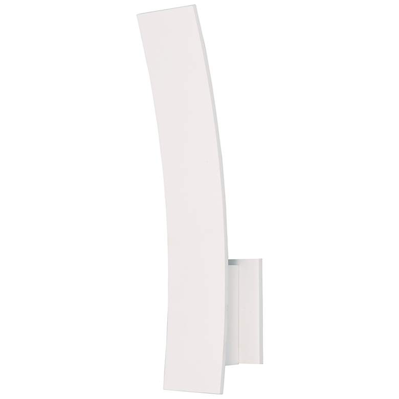 Image 2 ET2 Alumilux 16" High White Tall Curved LED Sconce