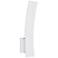 ET2 Alumilux 16" High White Tall Curved LED Sconce