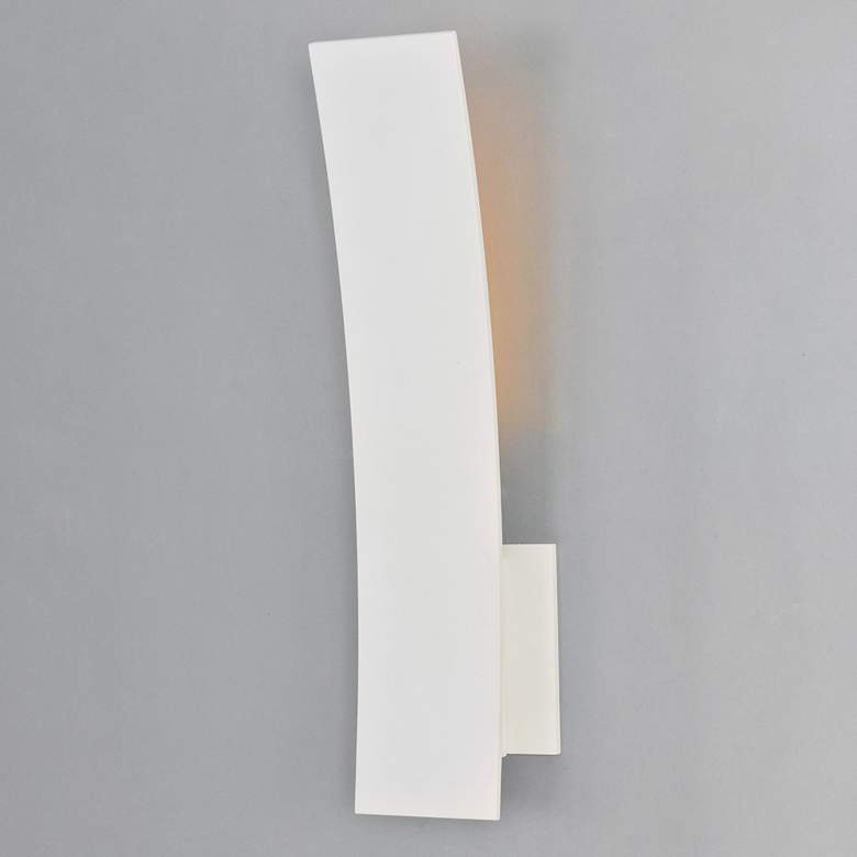 Image 1 ET2 Alumilux 16" High White Tall Curved LED Sconce