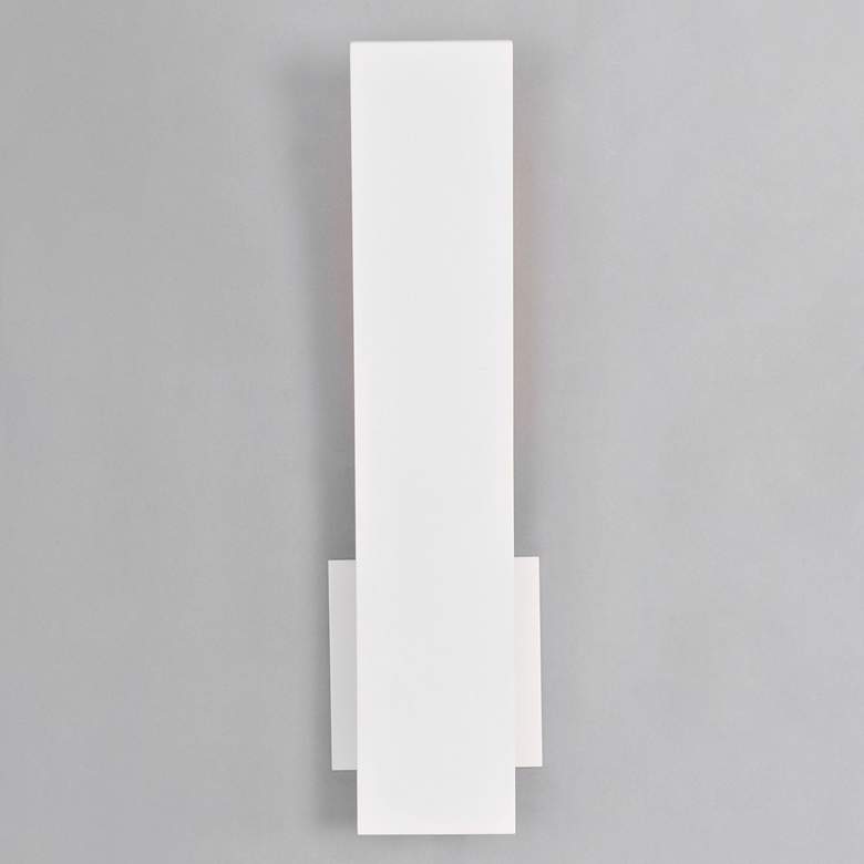 Image 5 ET2 Alumilux 16" High White Tall Curved LED Sconce more views