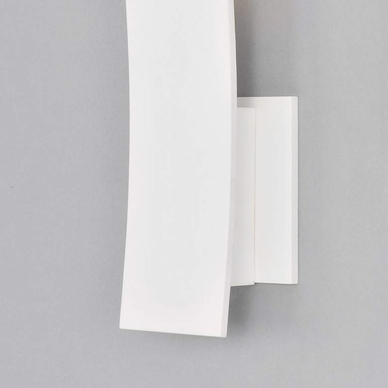 Image 6 ET2 Alumilux 16" High White Tall Curved LED Sconce more views