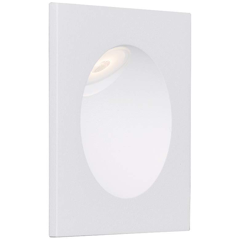 Image 1 ET2 Alumilux 3 1/4" Square White Low Voltage LED Step Light