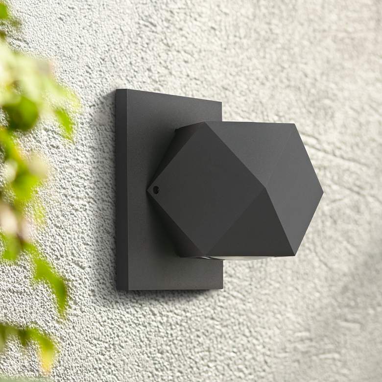 Image 1 ET2 Alumilux 4 3/4" High Bronze 6W LED Outdoor Wall Light
