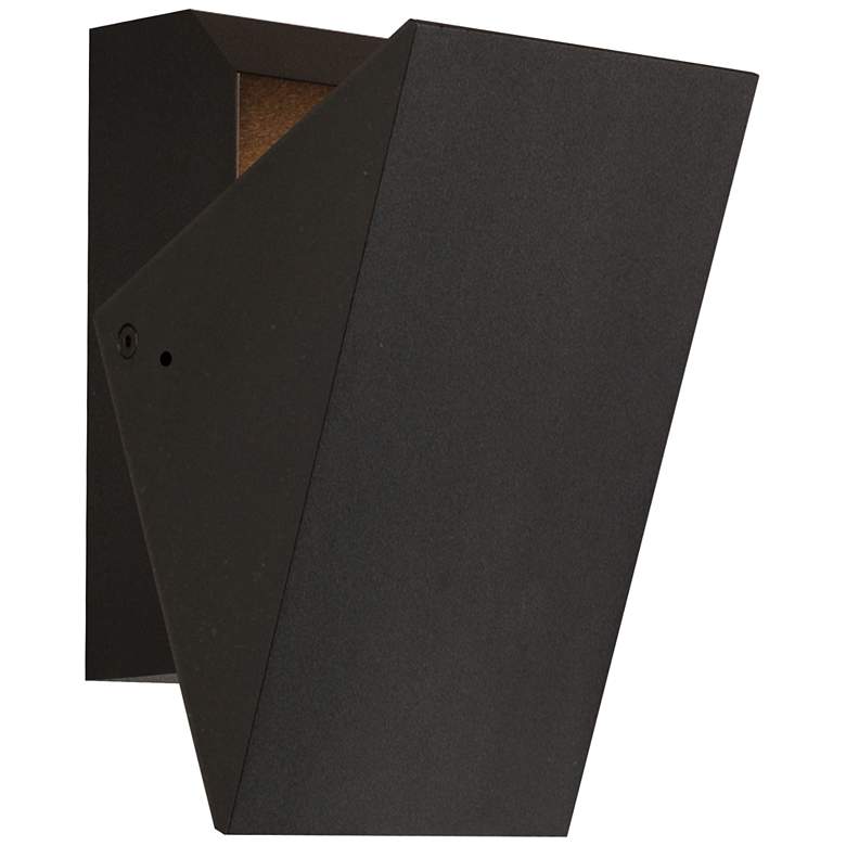 Image 1 ET2 Alumilux 5 1/4" High Black Tilt Small LED Outdoor Sconce