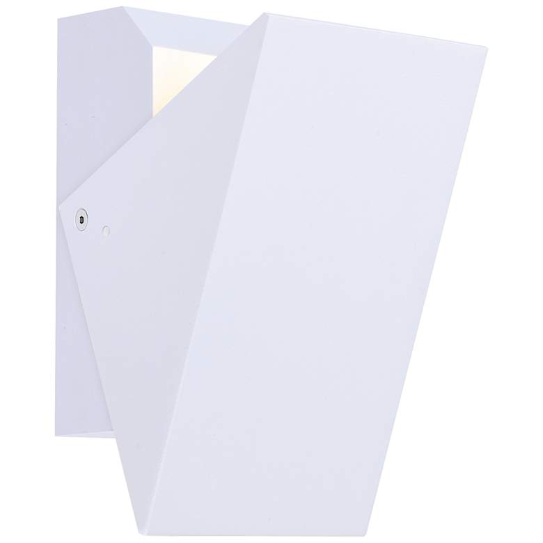 Image 1 ET2 Alumilux 5 1/4" High White Tilt Small LED Outdoor Sconce