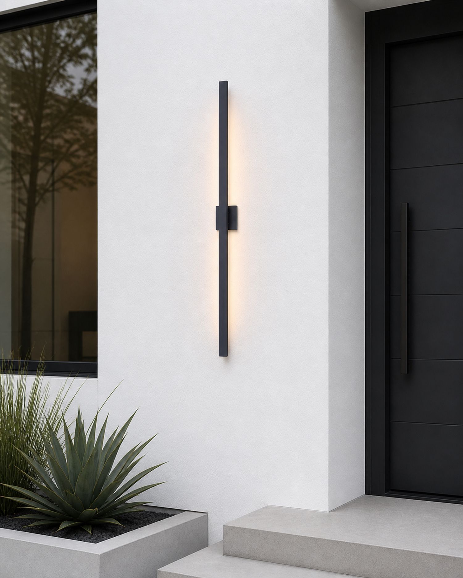 ET2 Alumilux 51" High Bronze LED Outdoor Wall Light