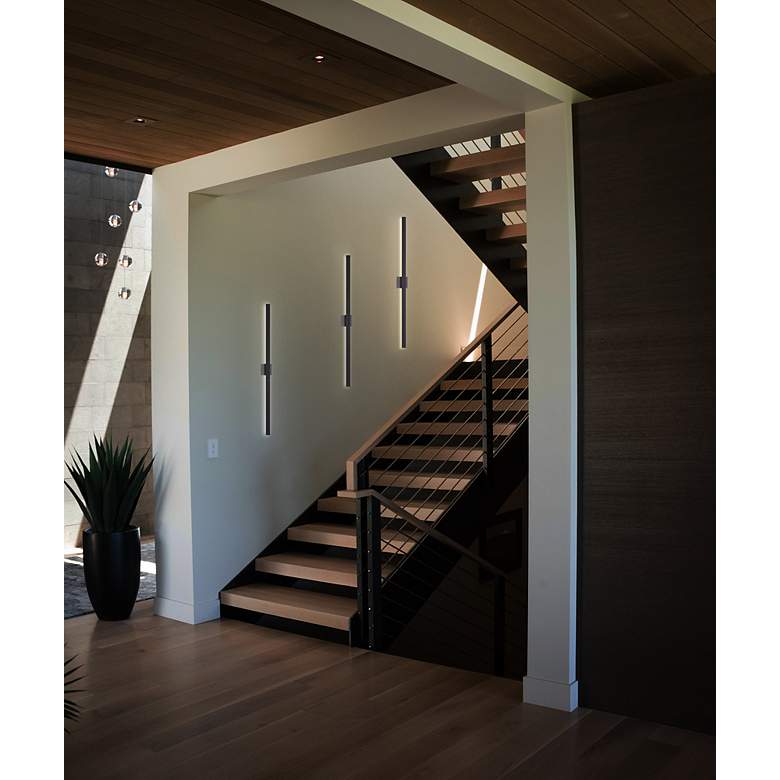 Image 6 ET2 Alumilux 51" High Bronze LED Outdoor Wall Light more views