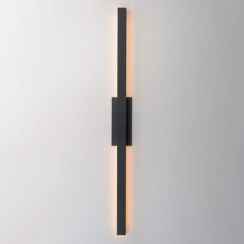 Image 3 ET2 Alumilux 51" Wide Architectural Black LED Outdoor Wall Sconce more views