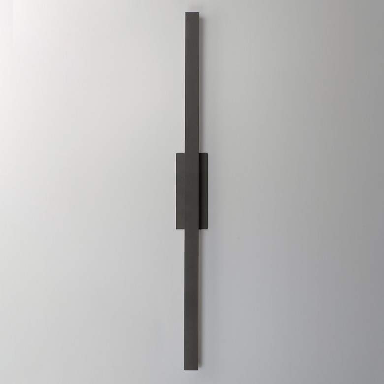 Image 2 ET2 Alumilux 51" Wide Architectural Bronze LED Outdoor Wall Sconce more views