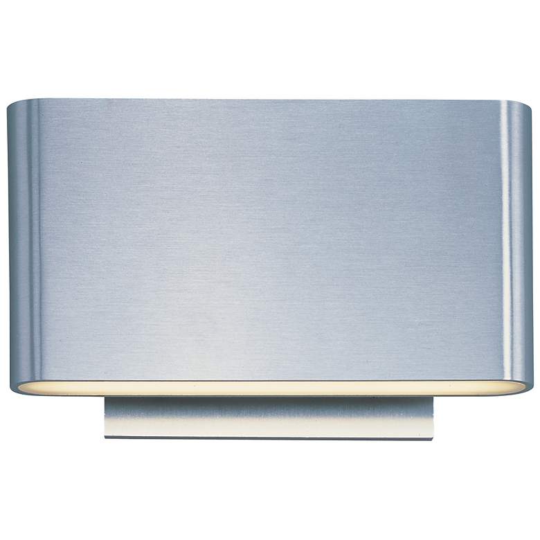 Image 1 ET2 Alumilux 6 3/4 inch Wide Satin Aluminum LED Sconce