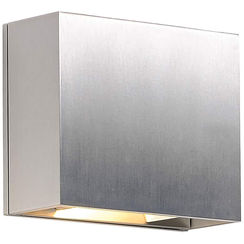 Image 1 ET2 Alumilux 6 inch High Satin Aluminum LED Outdoor Wall Light