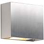 ET2 Alumilux 6" High Satin Aluminum LED Outdoor Wall Light