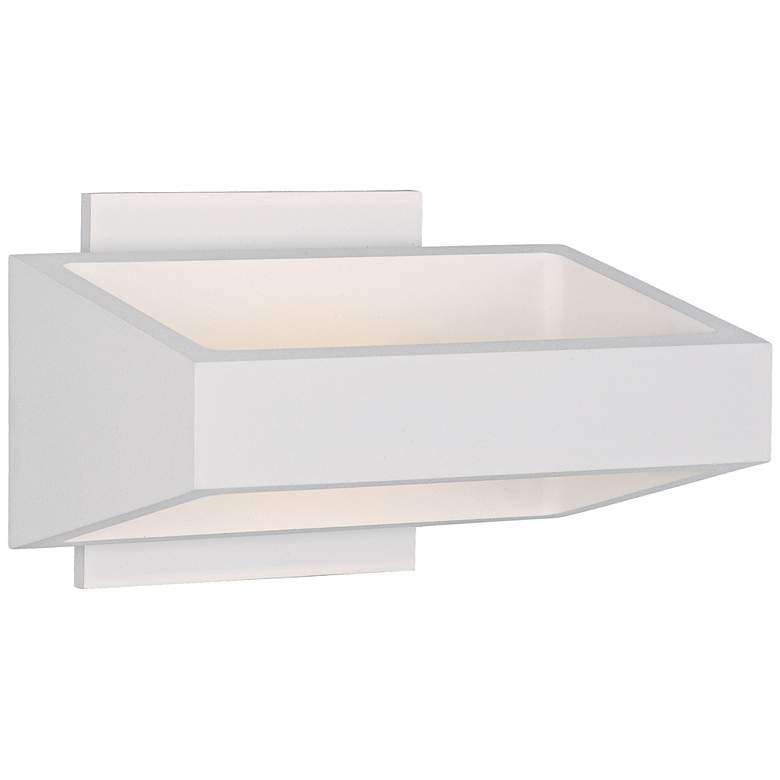 Image 1 ET2 Alumilux 7 1/4" Wide White Multi-Directional LED Sconce