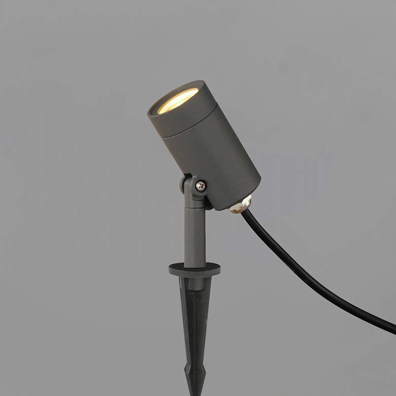 Image 2 ET2 Alumilux 8 1/2" High Bronze Finish LED Landscape Spot Light more views