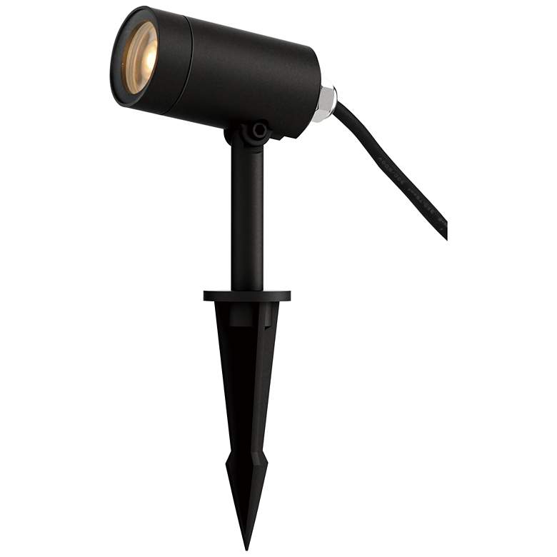 Image 1 ET2 Alumilux 8 1/4" High Black LED Spot 5W Pathway Light