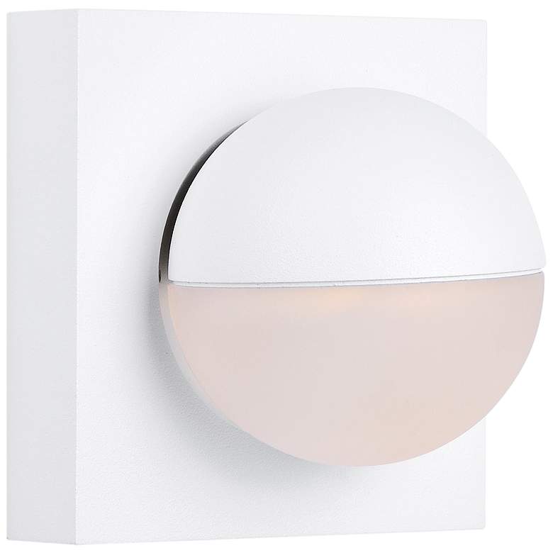 Image 1 ET2 Alumilux AL 4 1/2" High Spherical White LED Wall Sconce