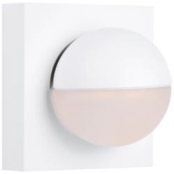 ET2 Alumilux AL 4 1/2&quot; High Spherical White LED Wall Sconce