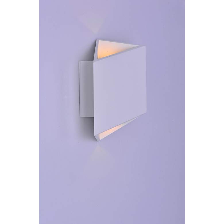 Image 2 ET2 Alumilux AL 8 1/2" High White LED Outdoor Wall Light more views