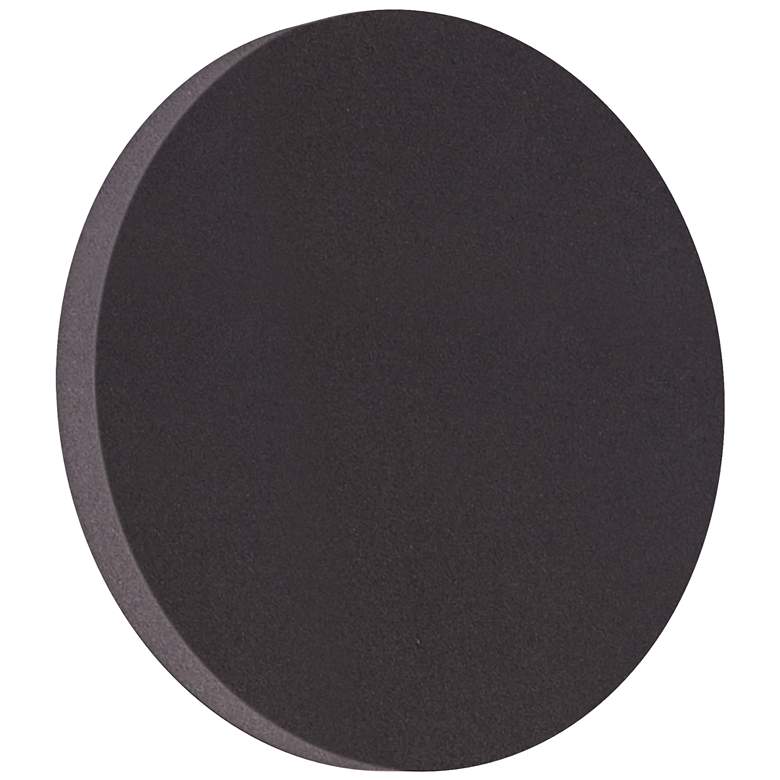 Image 1 ET2 Alumilux: Dish 6 3/4" Wide Architectural Bronze LED Outdoor Wall S