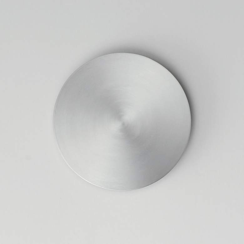 Image 2 ET2 Alumilux: Dish 6 3/4" Wide Satin Aluminum LED Outdoor Wall Sconce more views