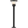 1_ET2 Alumilux: Landscape 20 3/4" High Black Fountainhead Light