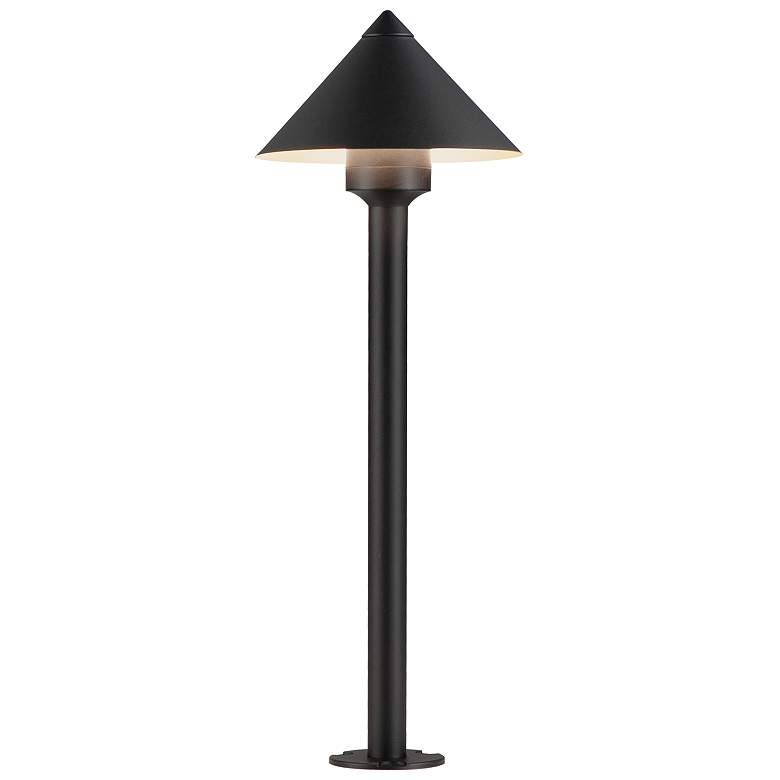 Image 1 ET2 Alumilux: Landscape 21 3/4" High Blakc Cone Light