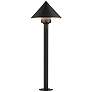 1_ET2 Alumilux: Landscape 21 3/4" High Blakc Cone Light