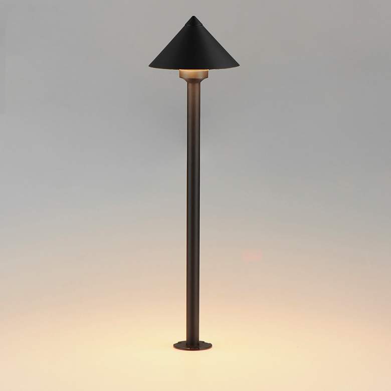 Image 3 ET2 Alumilux: Landscape 29 3/4" High Black Cone Light more views