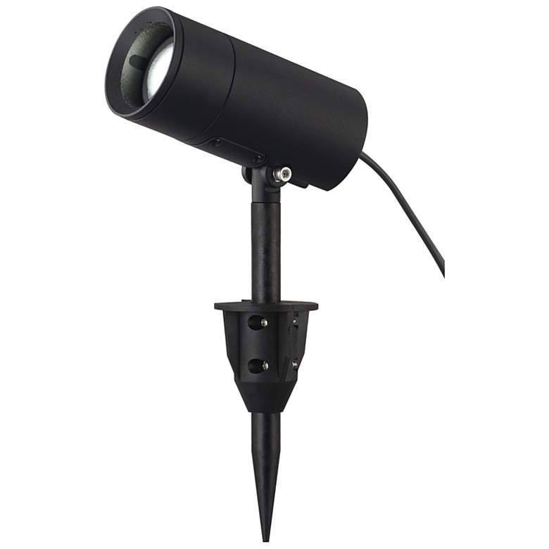 Image 1 ET2 Alumilux Landscape 8" High Black Spot Spotlight w/ CCT and Beam