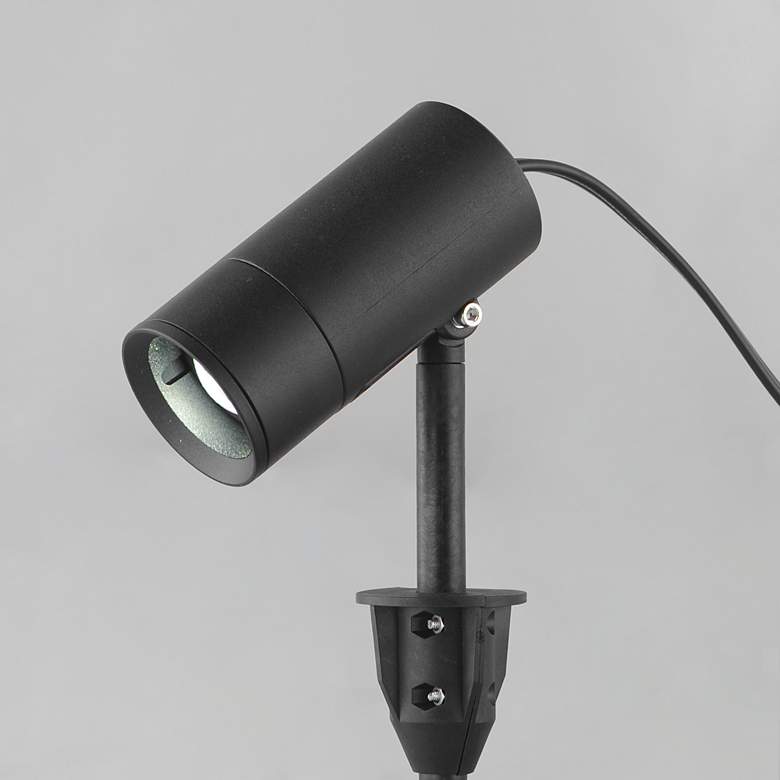 Image 3 ET2 Alumilux Landscape 8" High Black Spot Spotlight w/ CCT and Beam more views