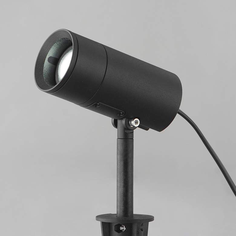 Image 4 ET2 Alumilux Landscape 8" High Black Spot Spotlight w/ CCT and Beam more views