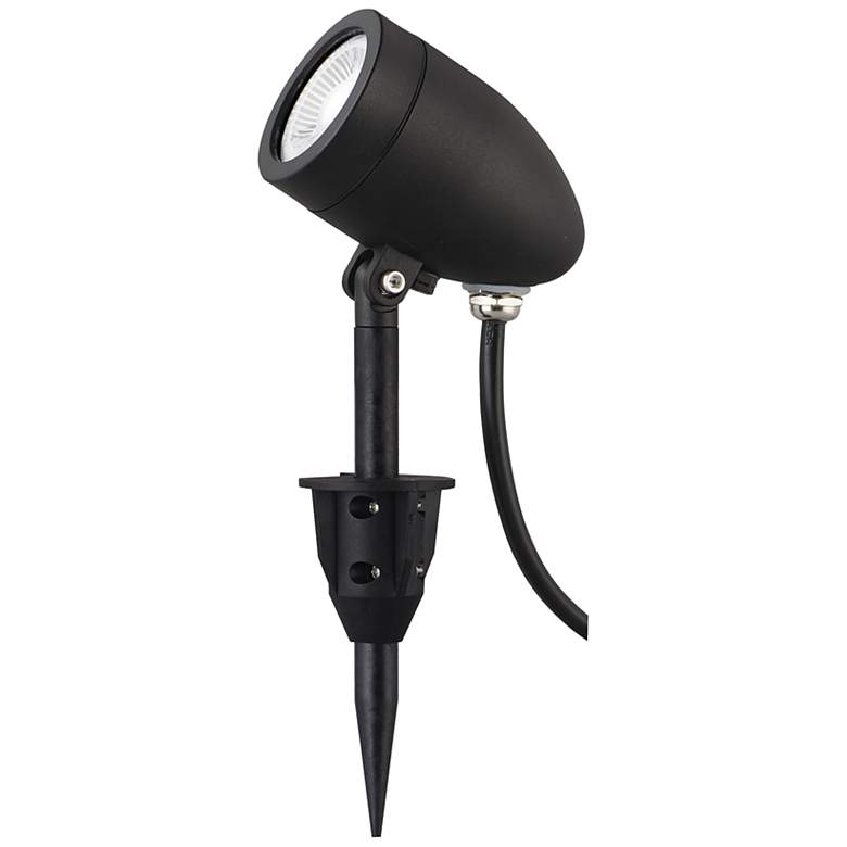 Image 1 ET2 Alumilux Landscape 9" High Black Pathway Spot MR16 Light