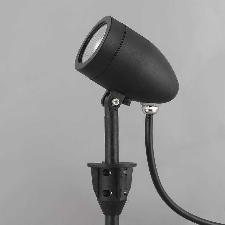 Image 3 ET2 Alumilux Landscape 9" High Black Pathway Spot MR16 Light more views