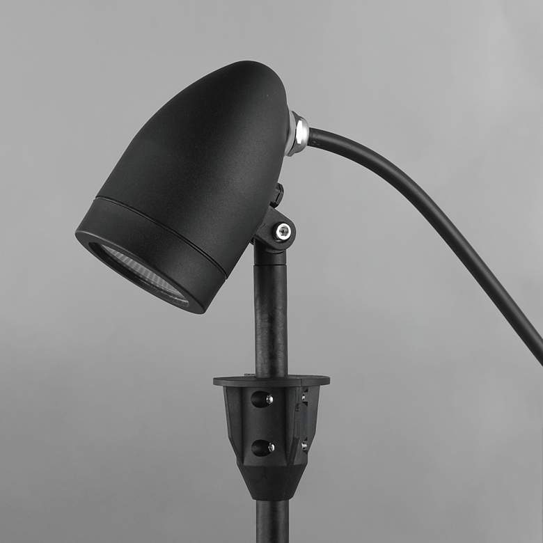 Image 4 ET2 Alumilux Landscape 9" High Black Pathway Spot MR16 Light more views