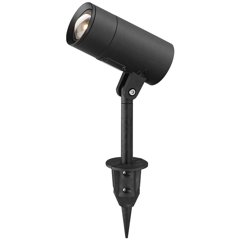 Image 1 ET2 Alumilux Landscape 9" High Black Spotlight w CCT and Beam