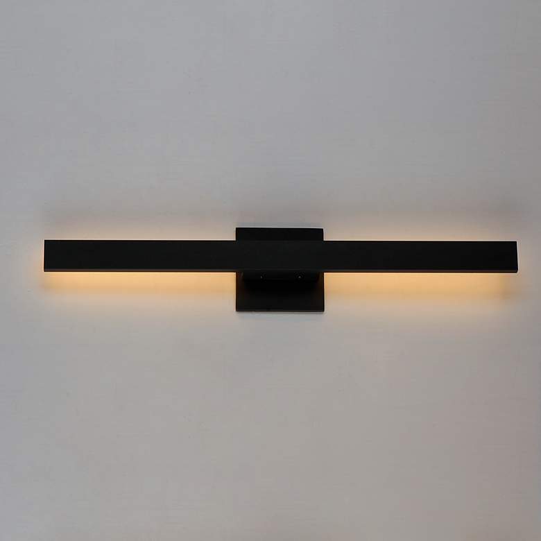 Image 1 ET2 Alumilux Line 24" High Black LED Outdoor Wall Light