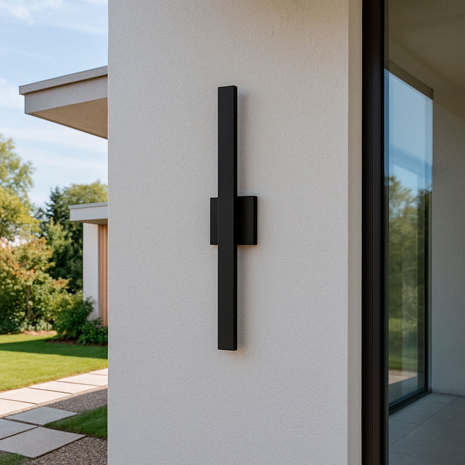 ET2 Alumilux Line 24" High Black LED Outdoor Wall Light