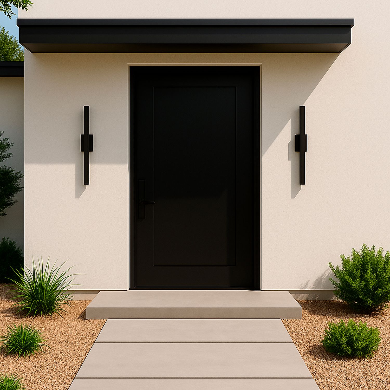 ET2 Alumilux Line 24" High Black LED Outdoor Wall Light