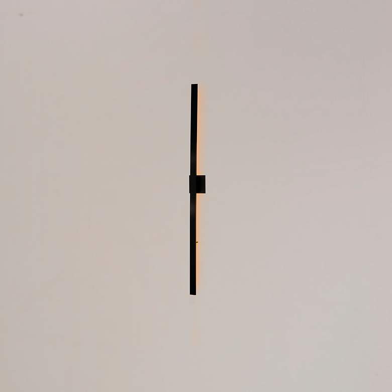 Image 4 ET2 Alumilux Line 51" High Black LED Outdoor Wall Light more views