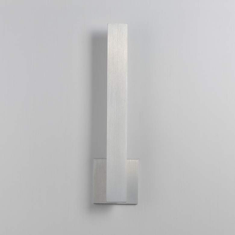 Image 2 ET2 Alumilux: Line 5CCT 18" Satin Aluminum LED Outdoor Wall Sconce more views