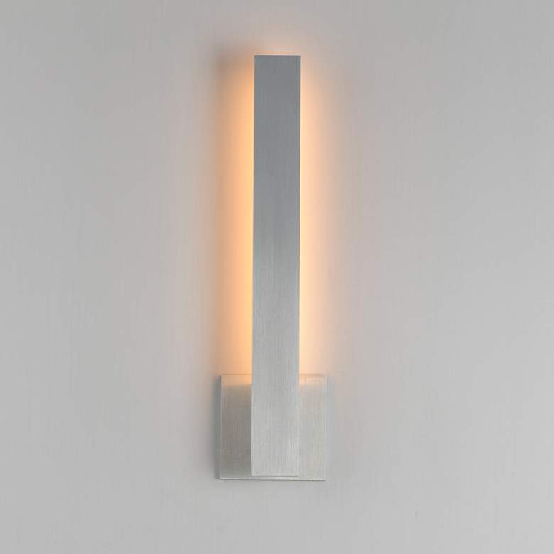 Image 3 ET2 Alumilux: Line 5CCT 18" Satin Aluminum LED Outdoor Wall Sconce more views